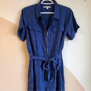 Short Sleeved Zip Utility Jumpsuit